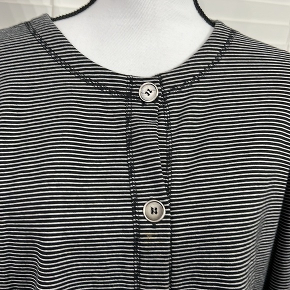 𝅺nwot, NORTON STUDIO, Black White, Button Down, Sweater, Size L, Polyester Blend - Picture 2 of 7